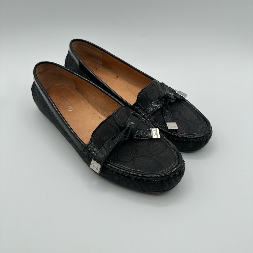 Coach Black Loafers with Tassels and Metallic Accent Women’s US 7 With The Box